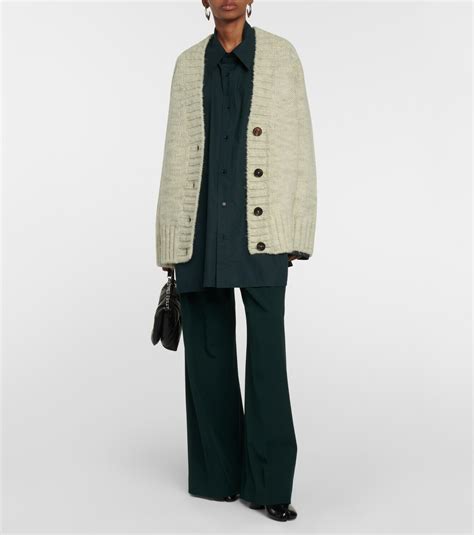 Maison Margiela Alpaca Cotton And Wool Cardigan Maison Margiela