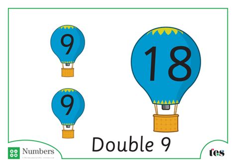 doubles balloons theme double  teaching resources