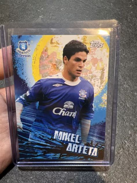 Topps Premier League Everton Mikel Arteta Vintage Soccer Card Eur