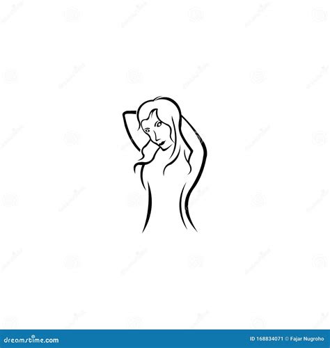 Esbo O De Beleza Do Corpo Feminino Figura Sexy Nude Ilustra O Do Vetor Ilustra O De Postura