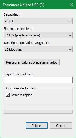 Cómo formatear un USB en Windows 10 paso a paso