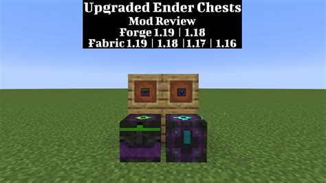 Upgraded Ender Chests Minecraft Mod Review YouTube