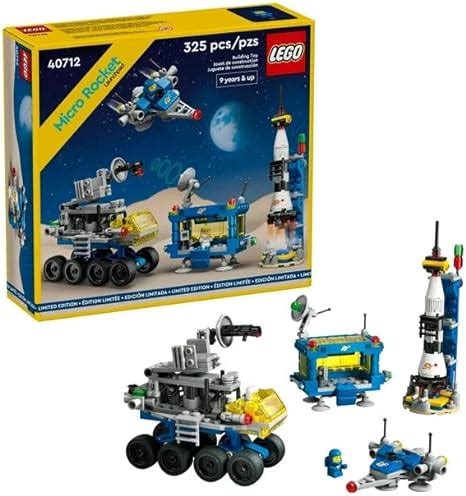 LEGO 40712 Micro Rocket Launchpad 325 Pieces Nostalgic Space Toy Set