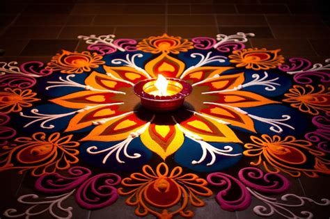 Premium Photo | Rangoli for diwali celebration