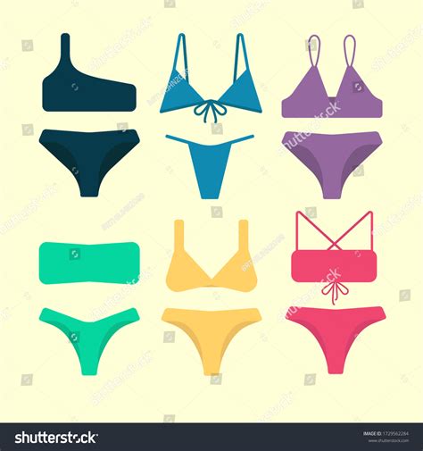 Bikini Summer Swimsuit Swimwear Beach Swim Stock Vector Royalty Free Shutterstock