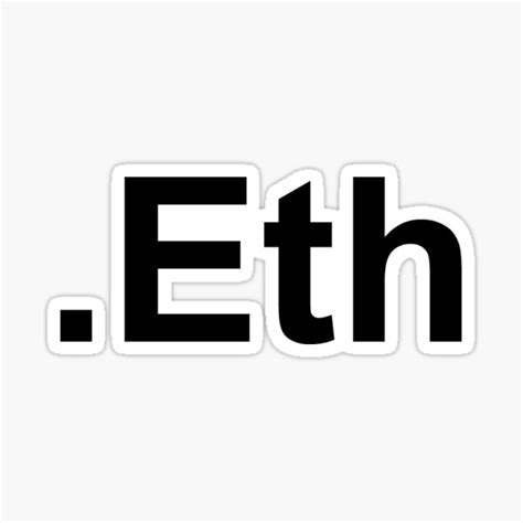 Eth Sticker For Sale By Denthedragon Redbubble