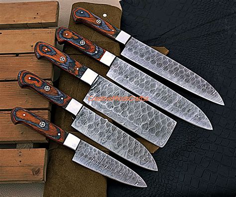 High Quality Chef Knife Set Kitchen Knife Set 5pcs Knife Etsy