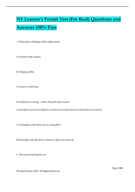 This guide provides the answers to permit practice questions ny 8