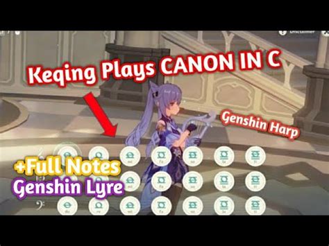 Canon Genshin Harp Cover Genshin Impact Windsong Lyre Youtube