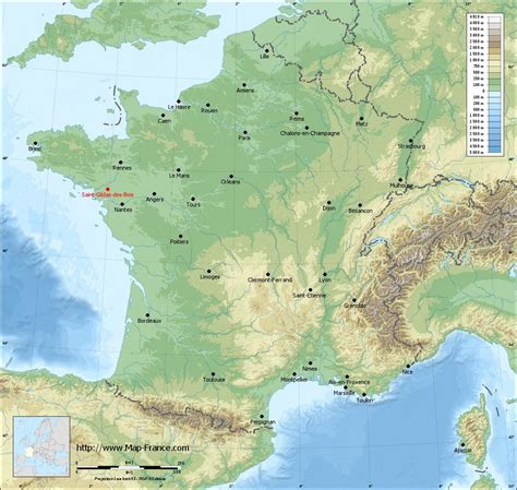 ROAD MAP SAINT GILDAS DES BOIS Maps Of Saint Gildas Des Bois 44530