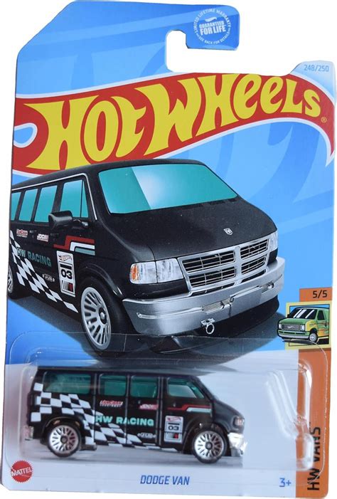 Amazon Hot Wheels Dodge Van HW Vans 5 5 Black 248 250 Toys