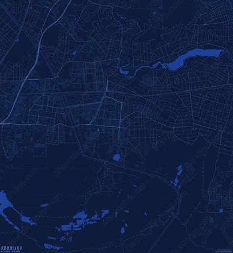 korolyov dark blue vector map boundless maps