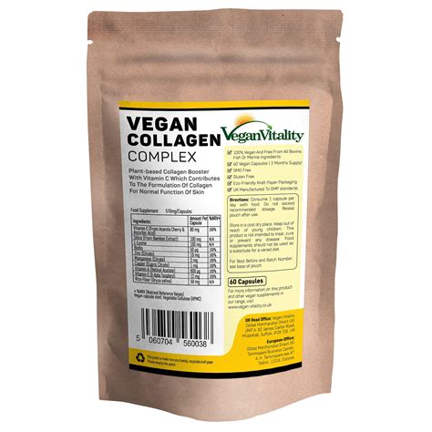 Buy Vegan Collagen Supplement For Skin Hair Nails And Joints With Biotin Lysine Bamboo Silica