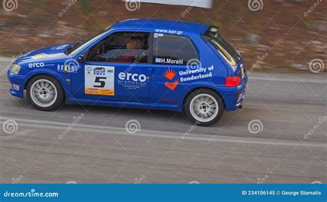 Peugeot S Rallye Dionysos Climb Greece Editorial Image Image