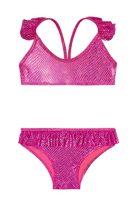 SLIPSTOP Rubin Jr Fırfırlı Varaklı Kız Çocuk Deniz Havuz Uv Korumalı Bikini Fiyatı Yorumları