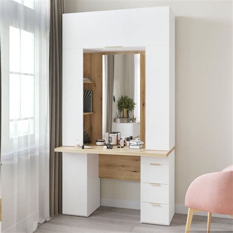 Стол туалетный Люксор Белый софт / Дуб Эвок купить в Москве — цена от ...