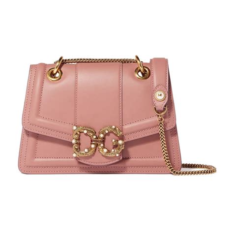 Túi Xách Nữ Dolce Gabbana D G Amore Cross Body Bag Pink Màu Hồng Nude