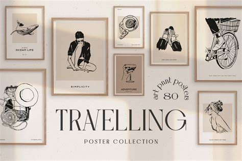 Boho Travel Prints Posters - Design Cuts