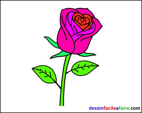 Comment Dessiner Une Rose Facilement Dessin Facile A Faire