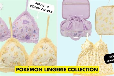 This Pok Mon Lingerie Collection Has Bra Designs Of Pikachu