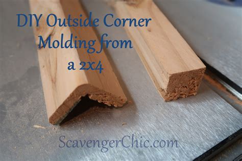 Diy Outside Corner Molding For Cheap Scavenger Chic