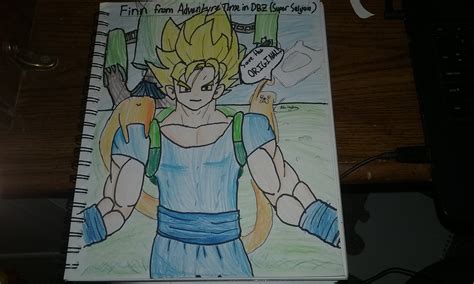 June C.O.T.M.: Style Swap; Finn -> DBZ by SketchOutLoud on Newgrounds