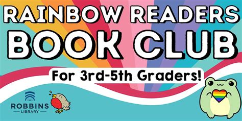 Rainbow Readers Book Club 3rd 5th Grade Robbins Library Arlington