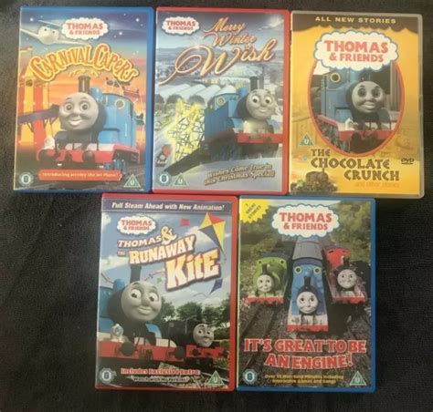 THOMAS THE TANK Engine & Friends DVD Collection. 5 DVD's. Region 2 ...