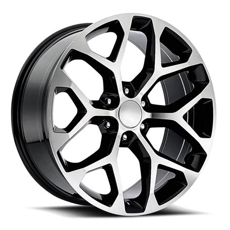 Factory Reproductions Fr 59 Chevrolet Truck Snowflake Black Machine Face Wheel 22 X 9