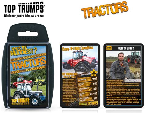 Top Trumps Tractors Card Game featuring Olly Blogs