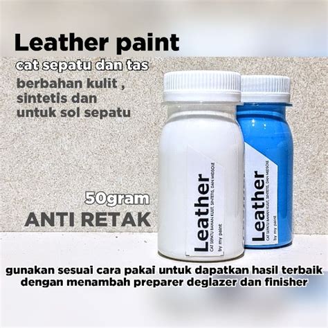 Jual Leather Paint Cat Sepatu Cat Tas Untuk Berbahan Kulit Sintetis