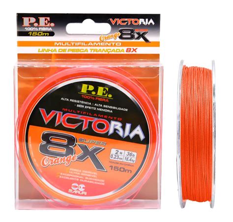 Linha Multifilamento Maruri Victoria X Orange Mm Lbs Kg