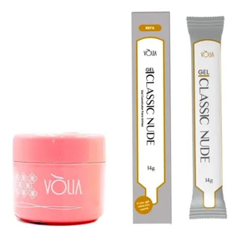 Kit Gel Classic Nude Volia G Refil Em Sach Pote Eco Mercadolivre