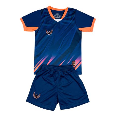 Essentials Youth Soccer Jersey Set - Orange Blue – thewonderkits.com