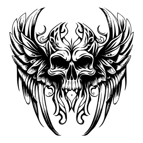 Skull With Wings