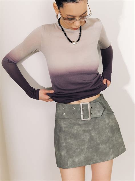 Трикотажный лонгслив с градиентом :: LICHI - Online fashion store