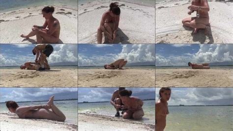 Fayth On Fire Naked Hogcuff Struggle On Sandy Island Faythonfire At Bondage Metal