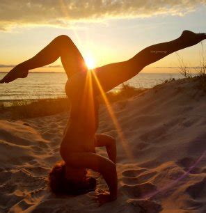 Golden Hour Headstand Porn Pic