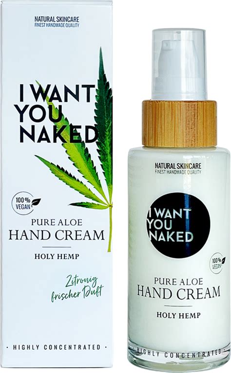 I WANT YOU NAKED Holy Hemp Pure Aloe Hand Cream Ml Ecco Verde Online Shop