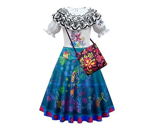 Disney Encanto Mirabel Dress Madrigal Mirabel Cosplay Costume For