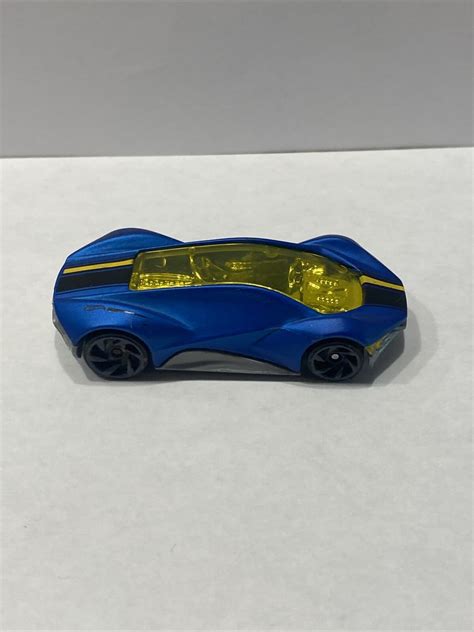 2017 Hot Wheels Exotique FJV81 Blue HW Exotics Foreign Series 1 64 Scale Used EBay