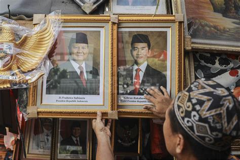 Portraits Of Prabowo Gibran As President And Vice President Available