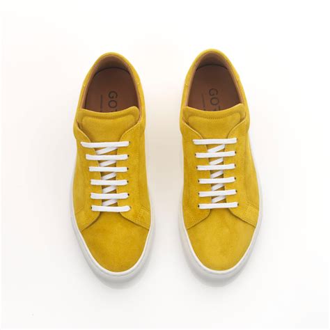 Suede Sneaker // Yellow (UK: 7) - Goral Footwear - Touch of Modern