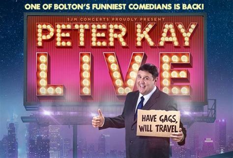 Peter Kay UK Ireland Tour Latest Music News Gig Tickets From Get