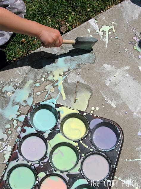 sidewalk chalk and paint 8