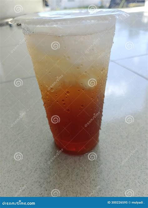 fresh iced tea  indonesia stock image image  water drinking