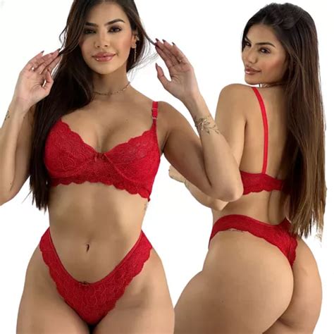 Lingerie Feminina Delicada Sensual Soutien Renda Langeriesex Mercadolivre