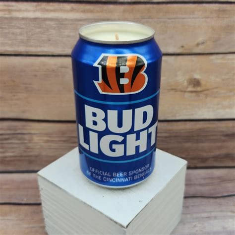 Bud Light 2023 NFL Cincinnati Bengals Football Beer Can Soy Wax Candle ...