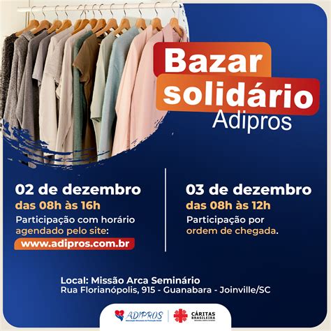 Bazar Solidário Dezembro 2023 Missão Arca Seminário Adipros