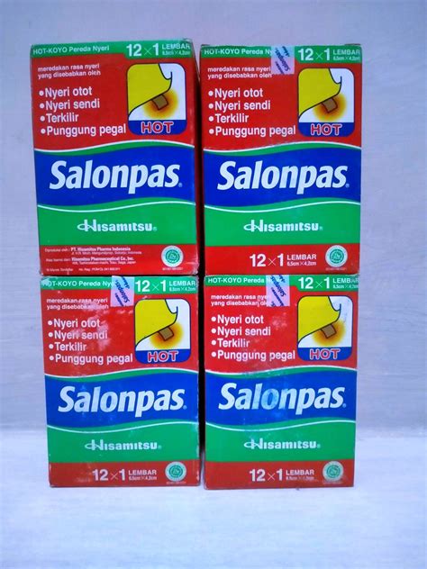 Salonpas Koyo Hot Box Lembar Isi Lembar Koyo Pereda Nyeri
